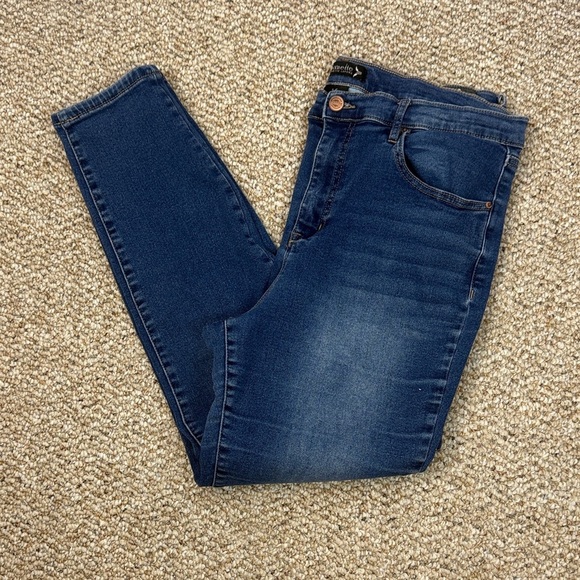 Nanette Lepore Blue Belle High Rise Skinny Jeans Size 16 - Picture 11 of 11